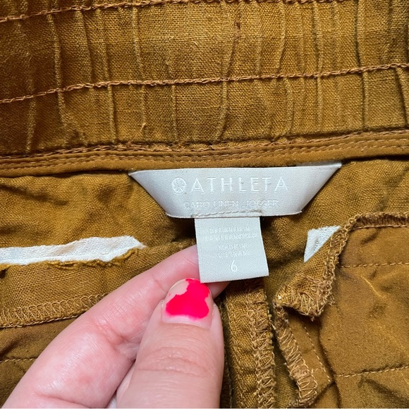 Athleta Cabo linen jogger in copper size 6 - Picture 5 of 7
